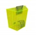 FixtureDisplays®  Yellow Green Donation Box Plexiglass Acrylic Fundraising Box Cave Stalactite Style Suggestion Box 7.9